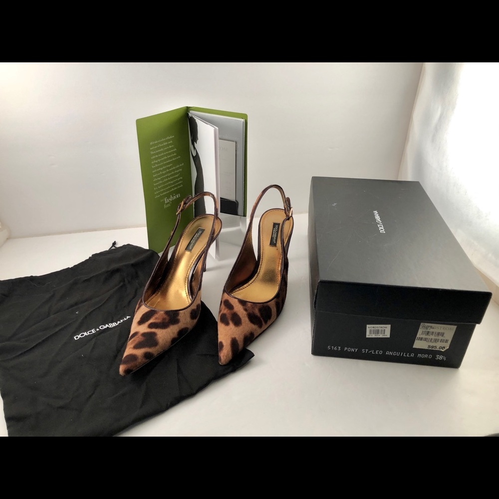 Gorgeous Dolce & Gabbana Pony Hair Slingbacks